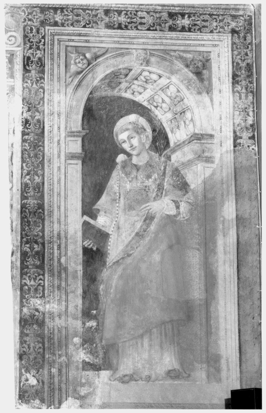 Santo Stefano (dipinto murale) di De Magistris Sigismondo (cerchia) (sec. XVI)
