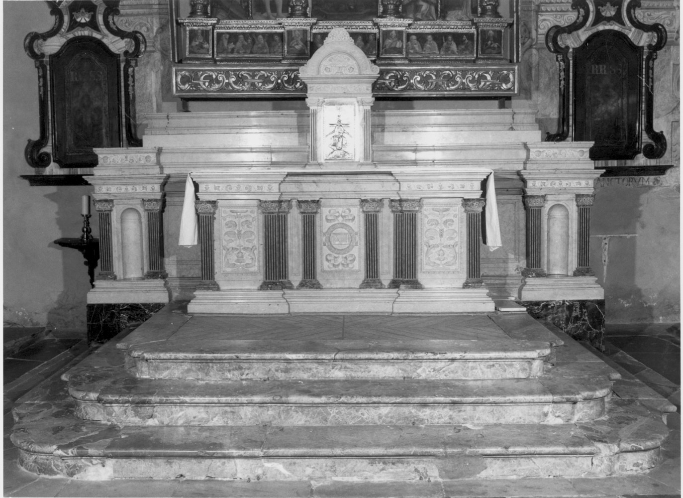 altare maggiore - bottega lombarda (secc. XVII/ XVIII)