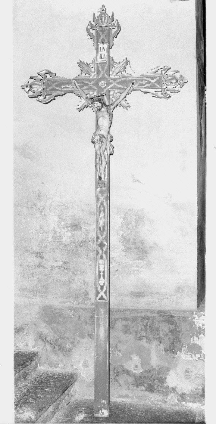 croce processionale - bottega lombarda (seconda metà sec. XIX)