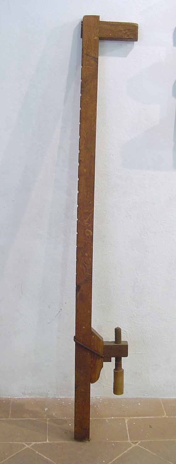 morsa, strumento da falegname - bottega marchigiana (sec. XX prima metà)