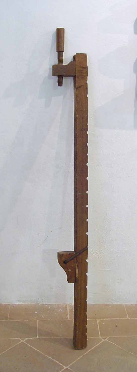 morsa, strumento da falegname - bottega marchigiana (sec. XX prima metà)
