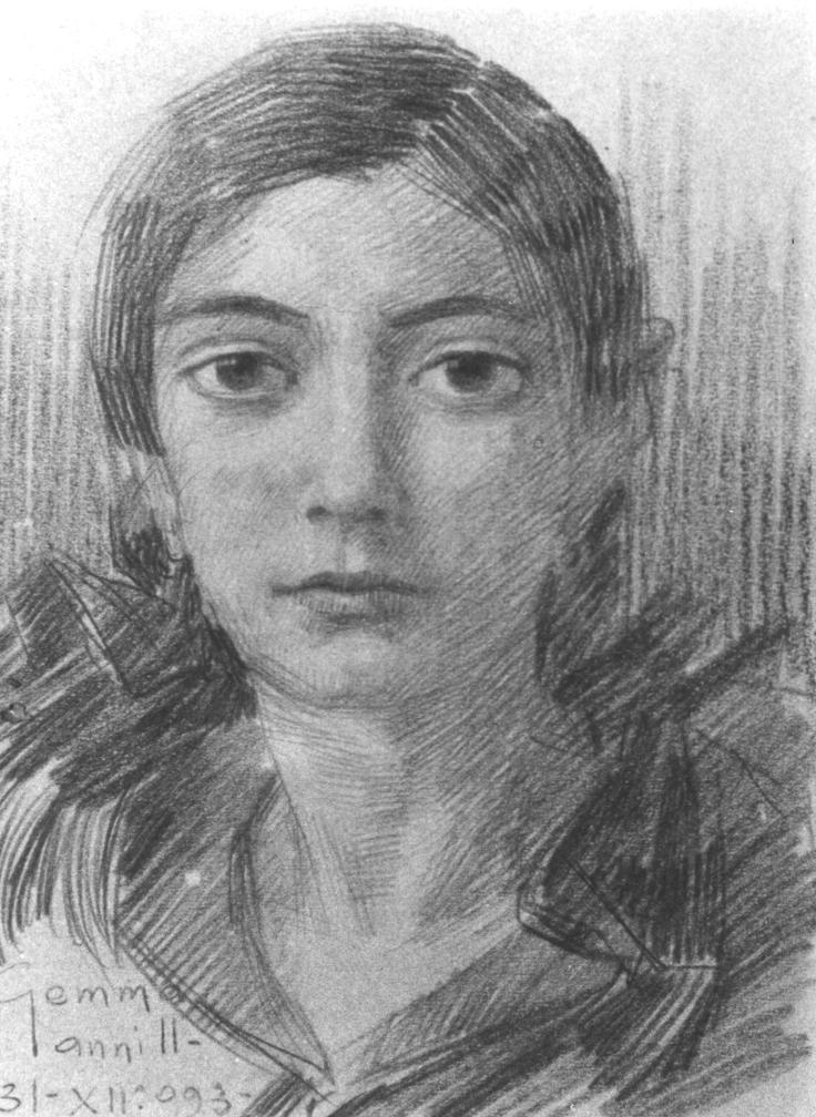 ritratto della figlia (disegno) di Santi Archimede (sec. XX)
