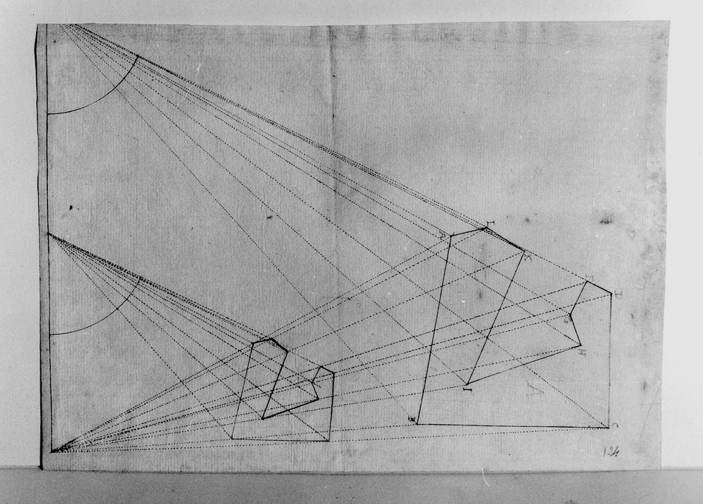proiezioni geometriche (disegno) - ambito marchigiano (sec. XVIII)