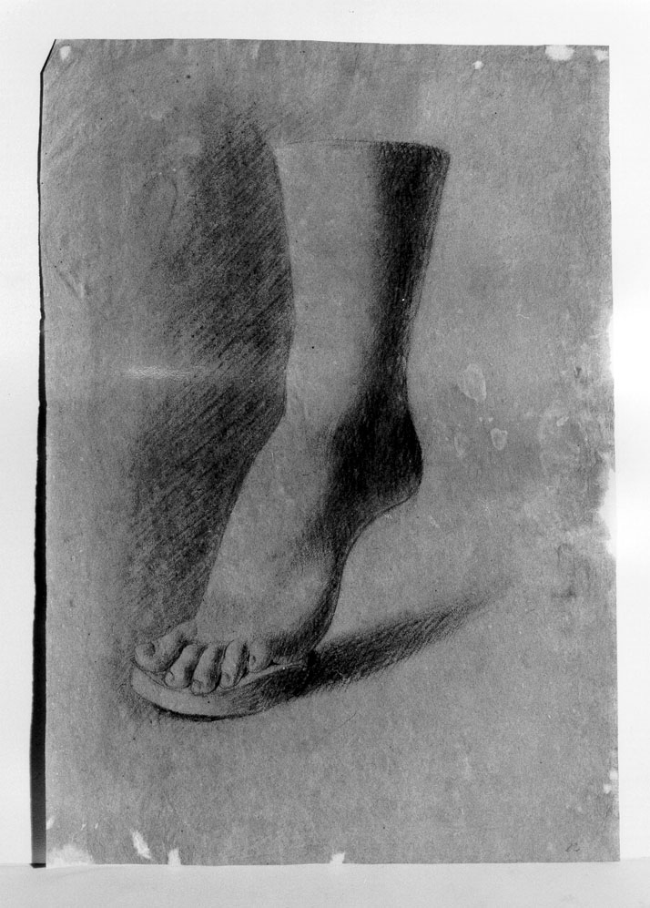 studio di piede (disegno) - ambito marchigiano (secc. XVIII/ XIX)