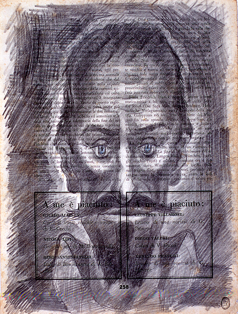 Ritratto, ritratto d'uomo (disegno) di Ercolani Ernesto (sec. XX)