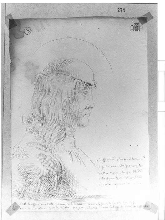 figura di fanciullo (disegno) di Duranti Fortunato (prima metà sec. XIX)
