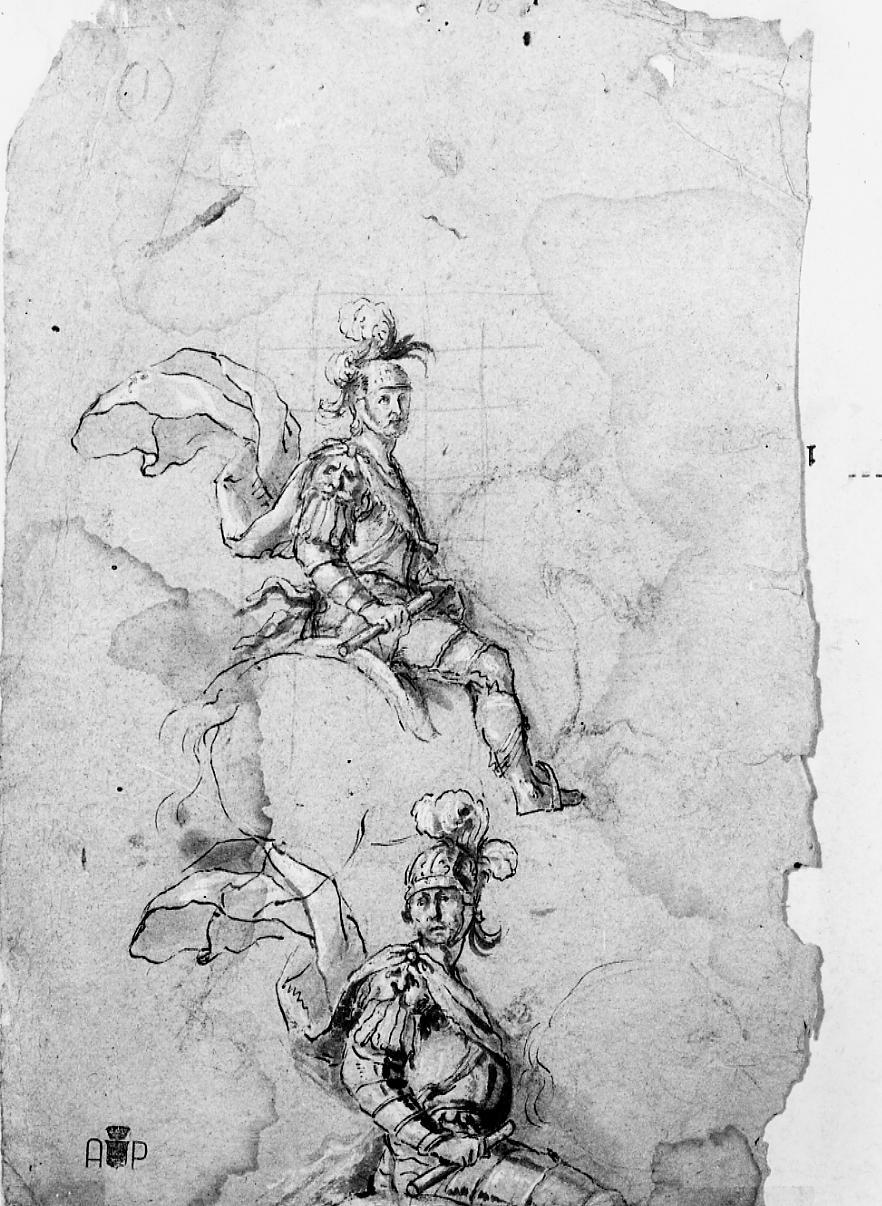 Ventidio Basso a cavallo (disegno) di Miniera Biagio (sec. XVIII)