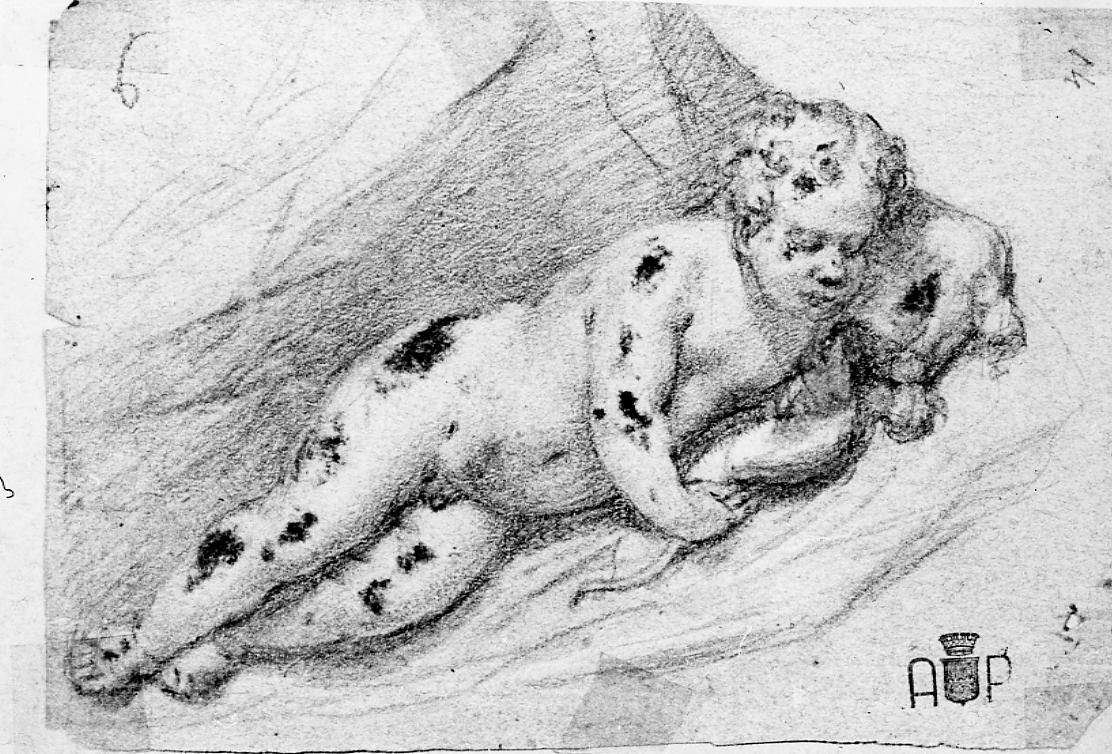 Cupido dormiente (disegno) di Miniera Biagio (sec. XVIII)