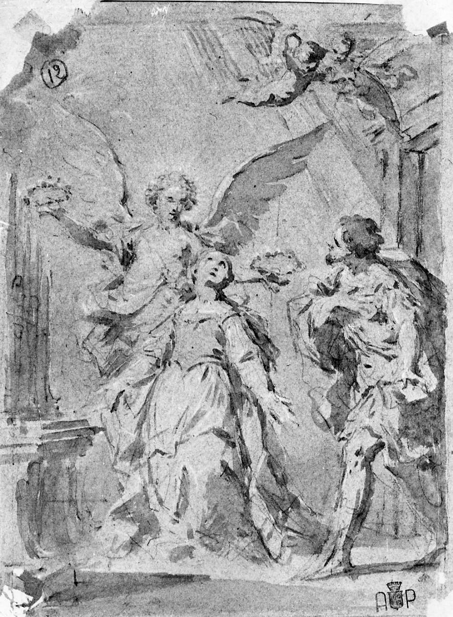 estasi di Santa (disegno) di Monti Francesco (sec. XVIII)