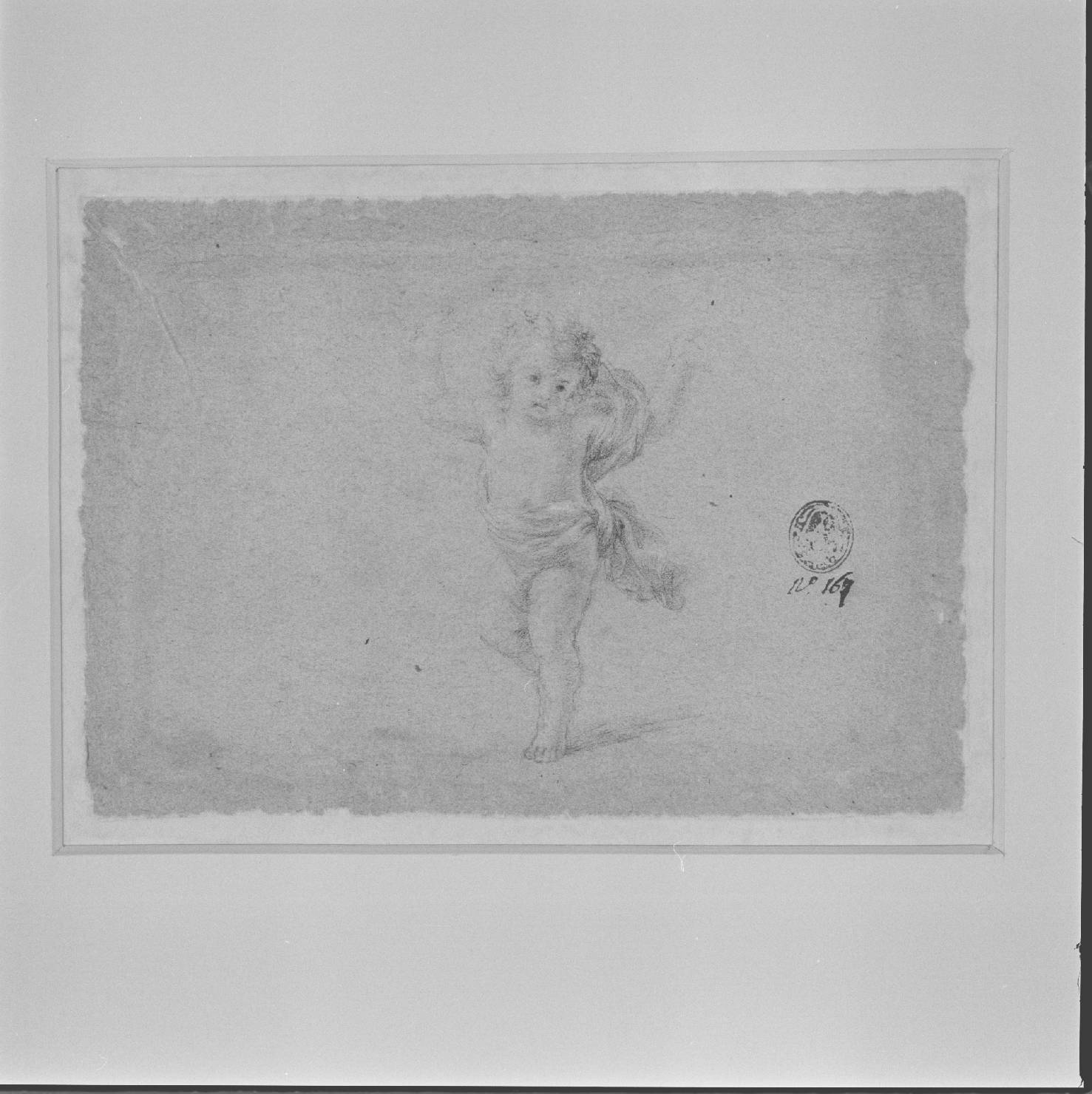 putto (disegno) di Cardisoni Francesco (attribuito) (sec. XVII)