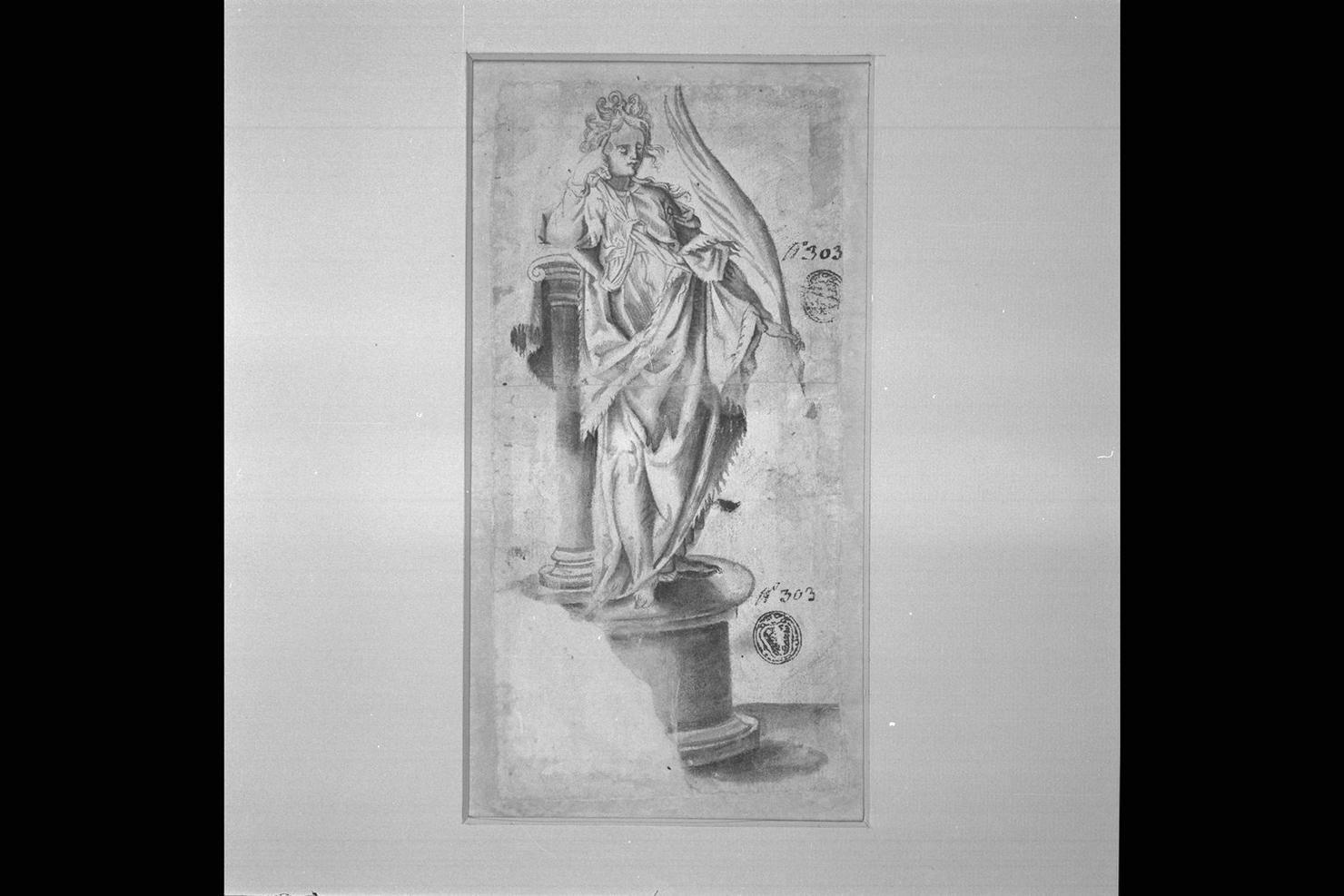 allegoria della Sicurezza (disegno) - ambito romano (sec. XVII)