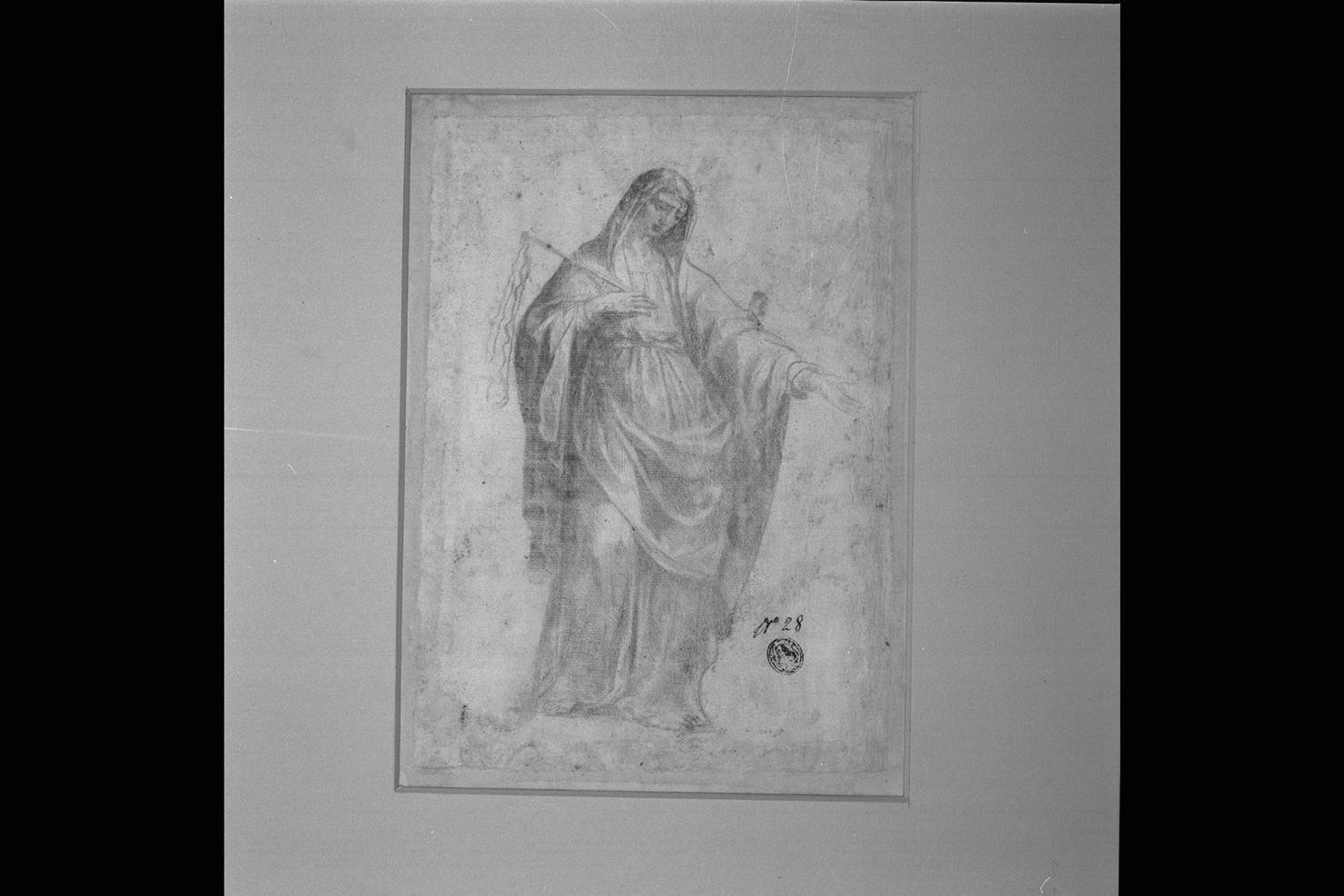 allegoria della Penitenza (disegno) - ambito umbro (sec. XVII)