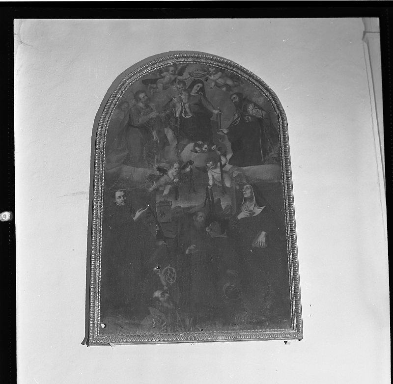 Madonna della cintola e santi (dipinto) - ambito marchigiano (fine/inizio secc. XVI/ XVII)