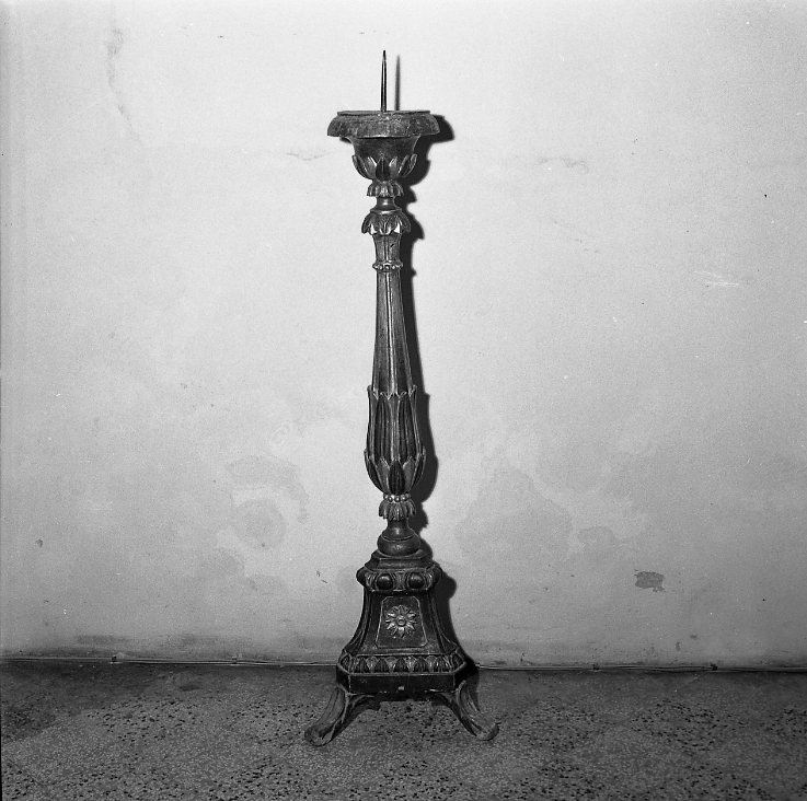 candelabro, coppia - bottega marchigiana (fine/inizio secc. XVIII/ XIX)