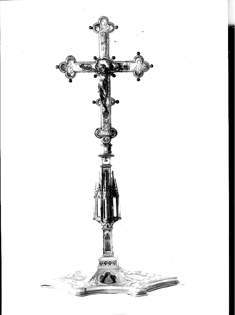 croce stazionale - bottega senese (sec. XIV)