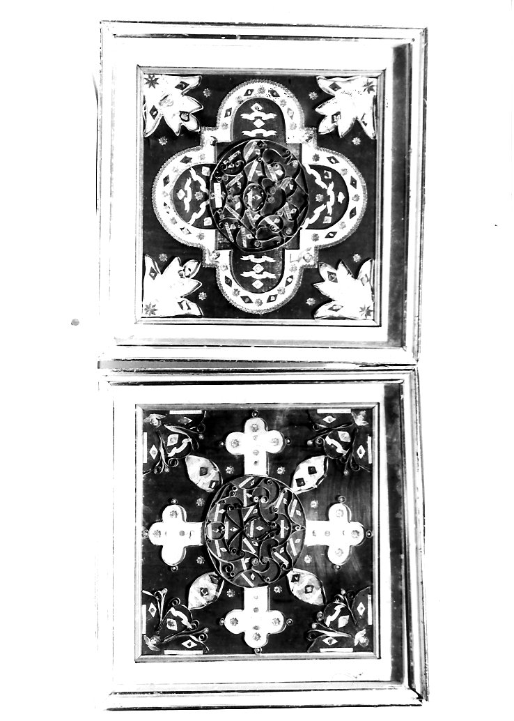 reliquiario a teca, serie - bottega marchigiana (sec. XIX)