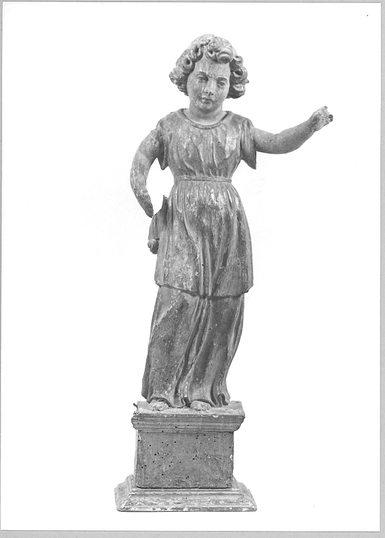 angelo reggicandelabro (statuetta) - bottega marchigiana (sec. XVIII)