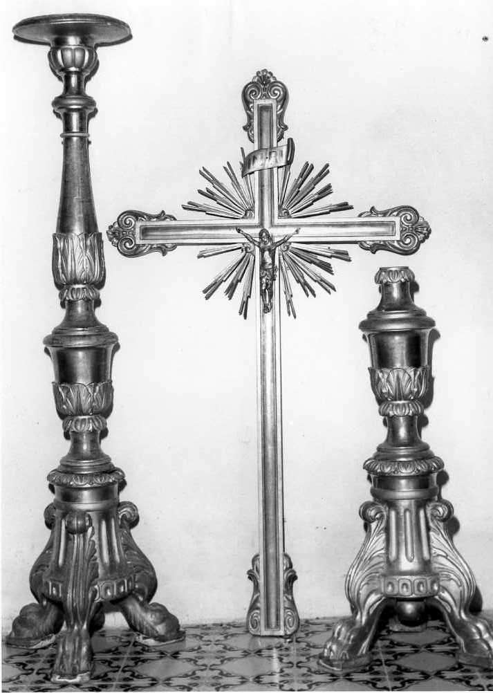 candeliere, serie - bottega marchigiana (inizio sec. XIX)