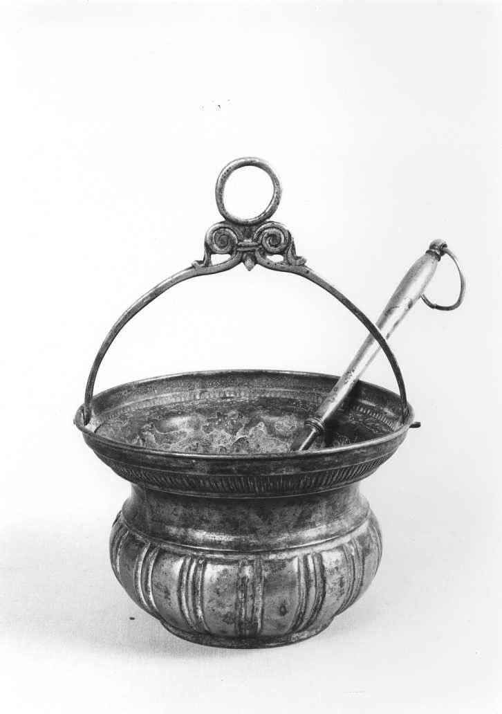 secchiello per l'acqua benedetta - bottega Italia centrale (sec. XIX)