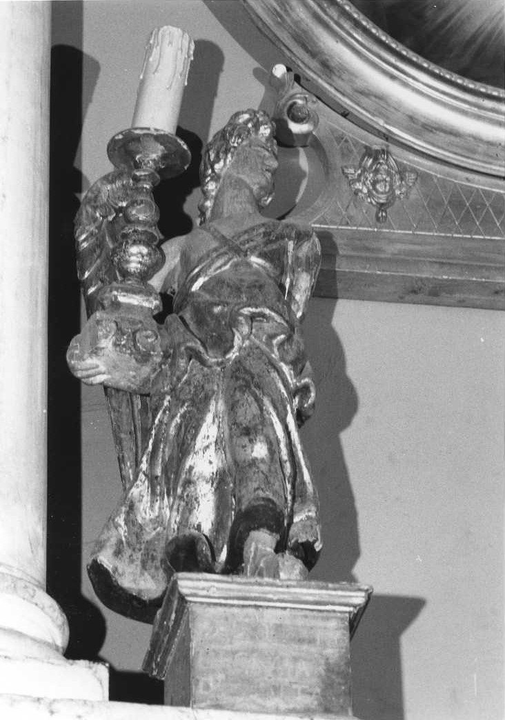 angelo reggicandelabro (candelabro, coppia) - bottega marchigiana (secc. XVIII/ XIX)