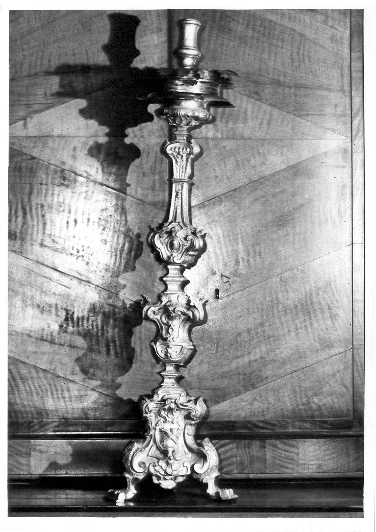 candeliere d'altare - bottega italiana (seconda metà sec. XVIII)