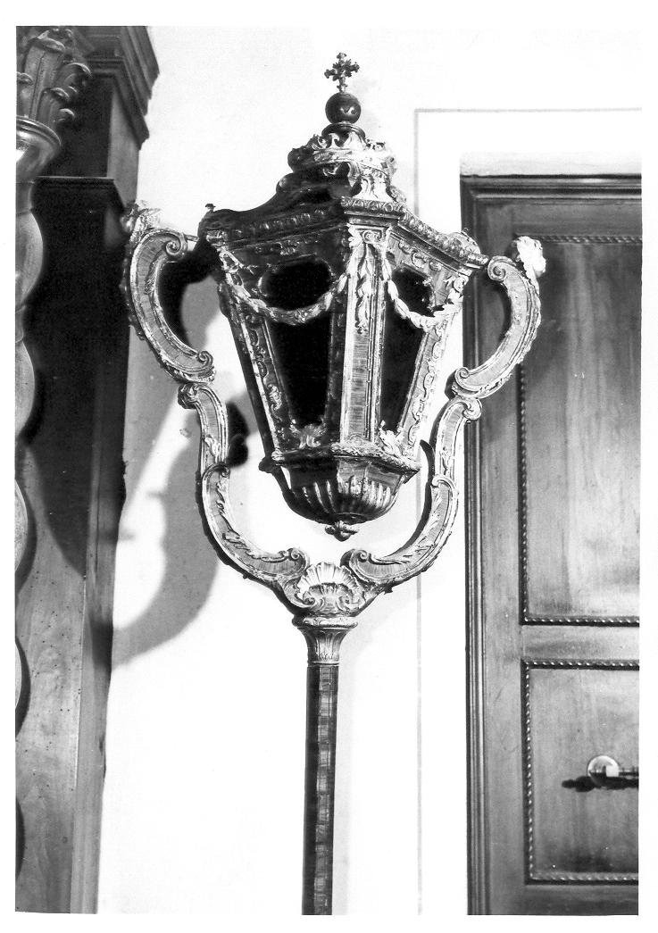 lanterna processionale, serie - bottega italiana (seconda metà sec. XVIII)
