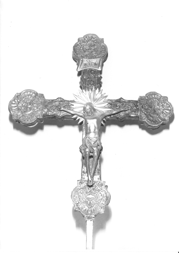 Cristo crocifisso (statuetta, elemento d'insieme) - bottega marchigiana (sec. XVI)