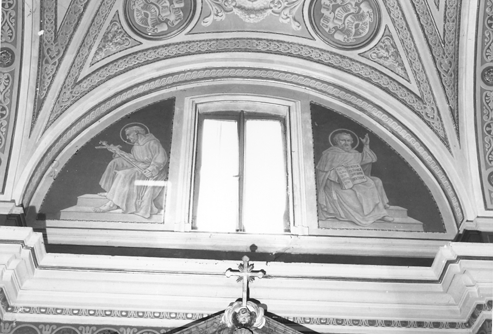 San Francesco di Paola e San Vincenzo de Paolis (dipinto, elemento d'insieme) di Toscani Giuseppe (sec. XX)