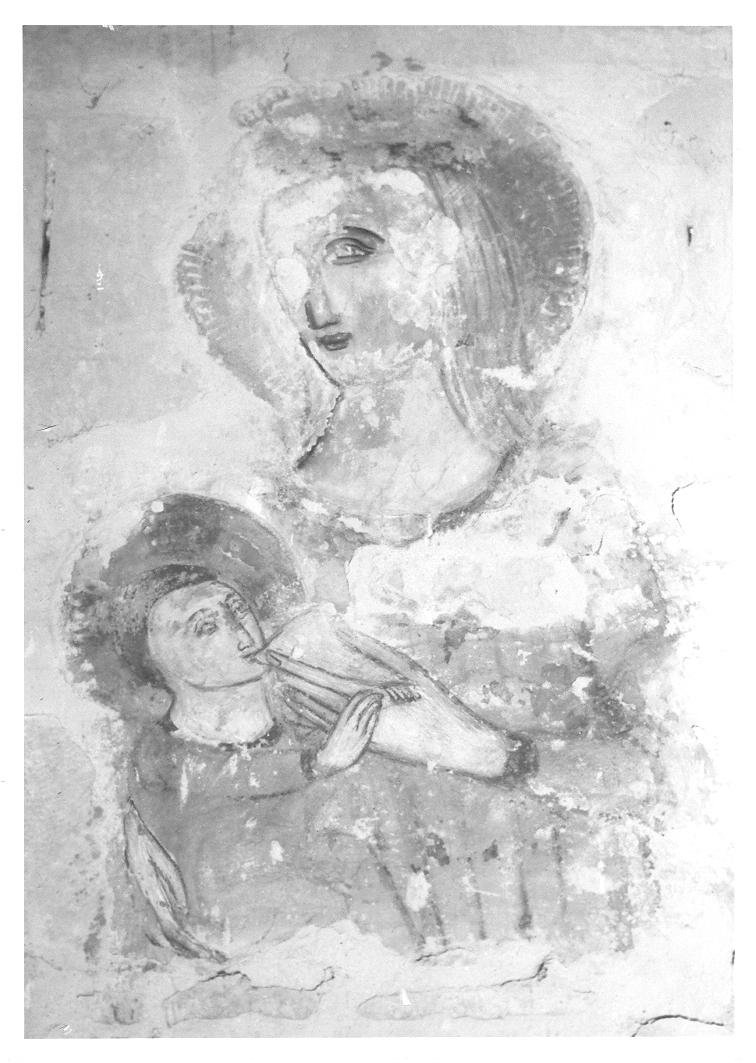 Madonna del Latte (dipinto, frammento) - ambito marchigiano (sec. XV)