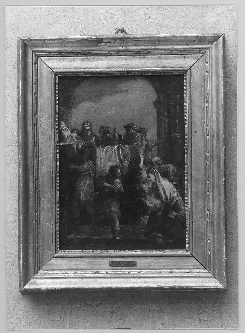 presentazione di Gesù al tempio (dipinto) - ambito marchigiano (sec. XVII)