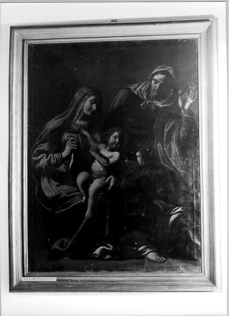 Madonna con Bambino e Sant'Anna (dipinto) - ambito romano (sec. XVII)