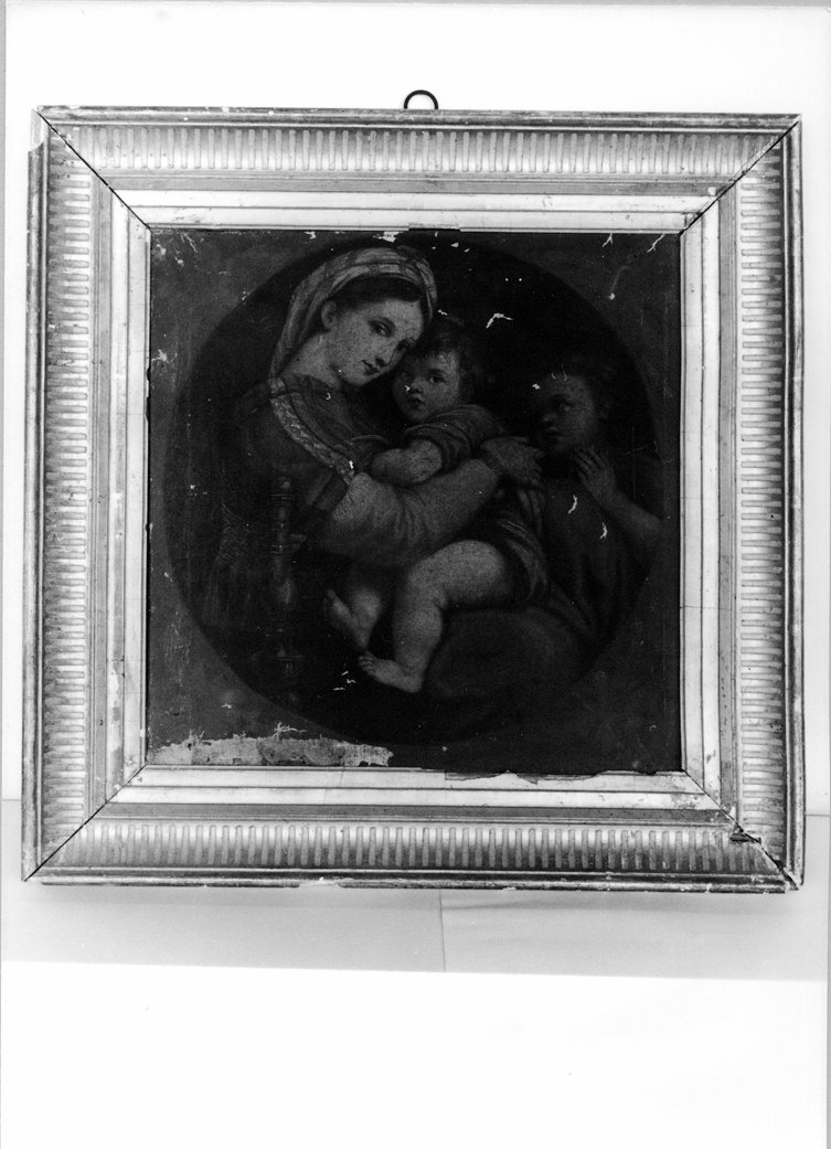 Madonna della Seggiola, Madonna con Bambino (dipinto) - ambito marchigiano (secc. XIX/ XX)