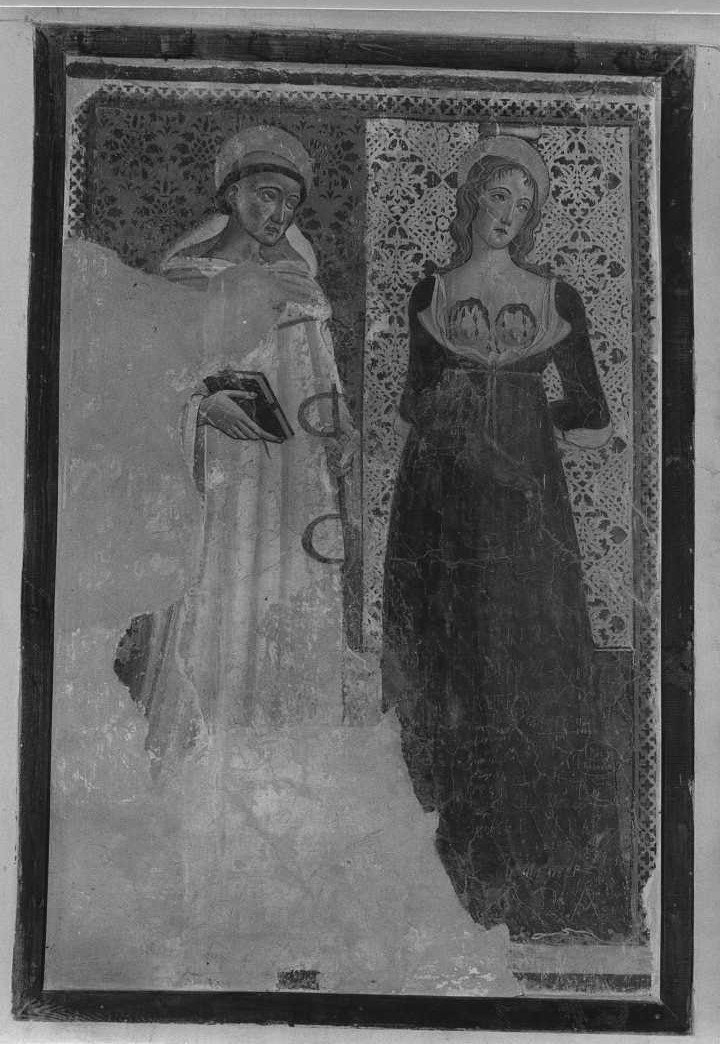 San Leonardo e Sant'Agata (dipinto, elemento d'insieme) di Pamfilio da Spoleto (ultimo quarto sec. XV)