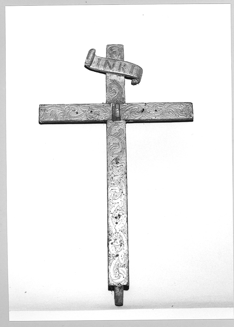 croce processionale, coppia - bottega marchigiana (seconda metà sec. XVIII)