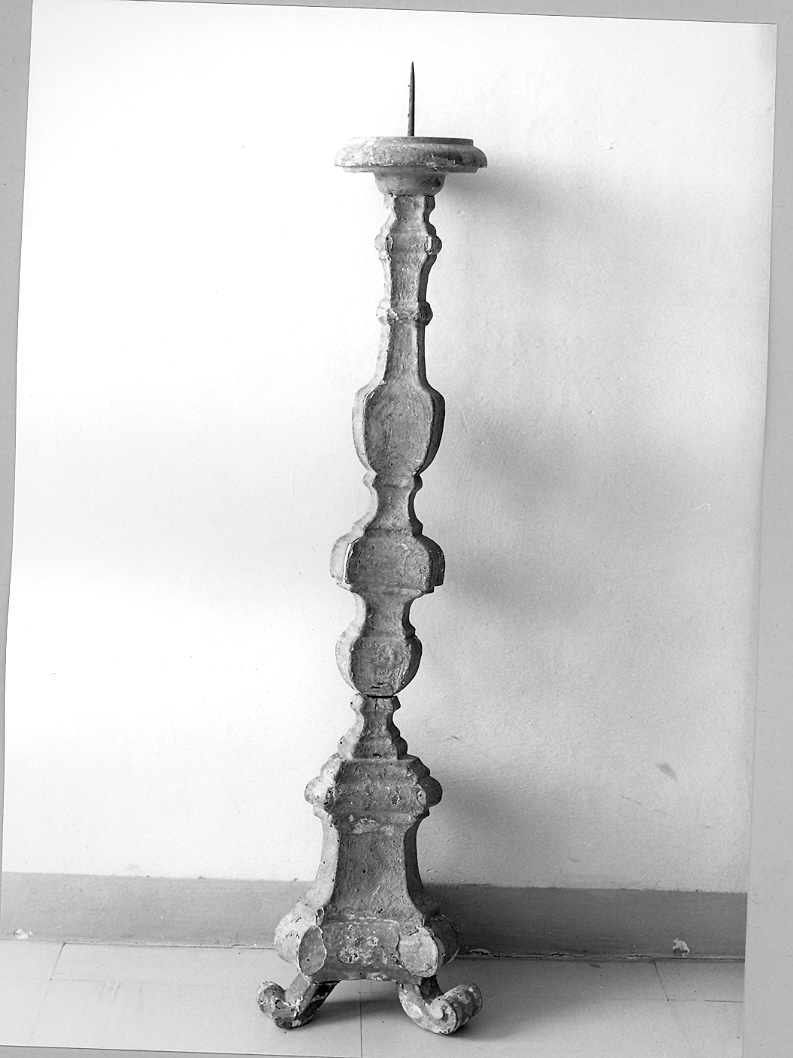 candelabro - bottega marchigiana (seconda metà sec. XVIII)