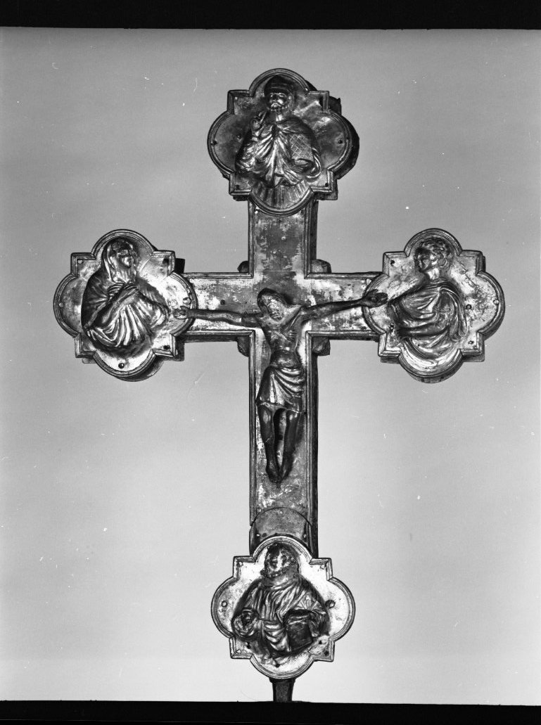 croce processionale di Monte di Mattuccio (attribuito) (secc. XIV/ XV, sec. XV)