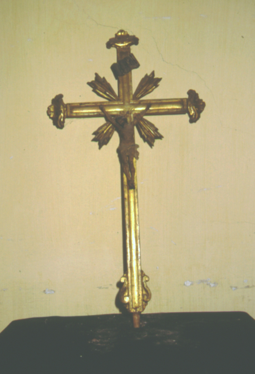 Cristo crocifisso (croce d'altare) - bottega Italia centrale (sec. XIX)
