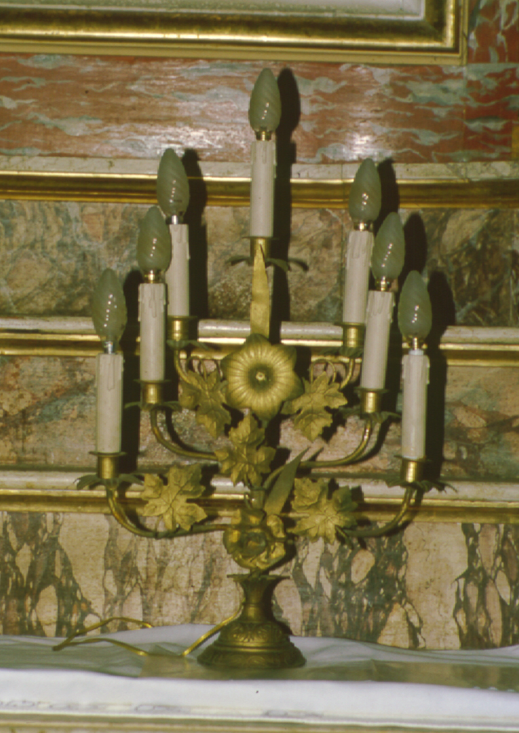 candelabro - produzione italiana (fine sec. XIX)
