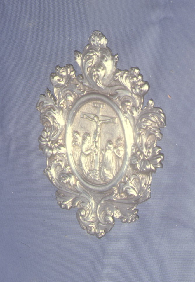 crocifissione (emblema di confraternita) - bottega marchigiana (fine sec. XVIII)