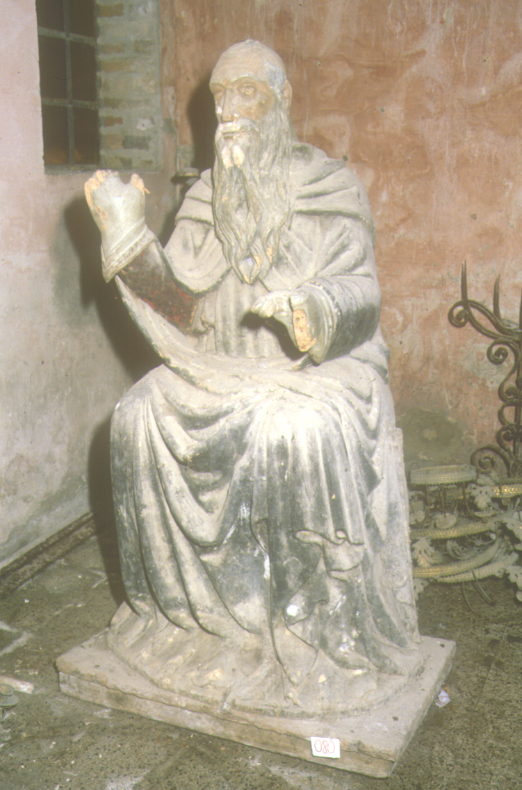 Sant'Antonio Abate (statua) - bottega italiana (sec. XV)