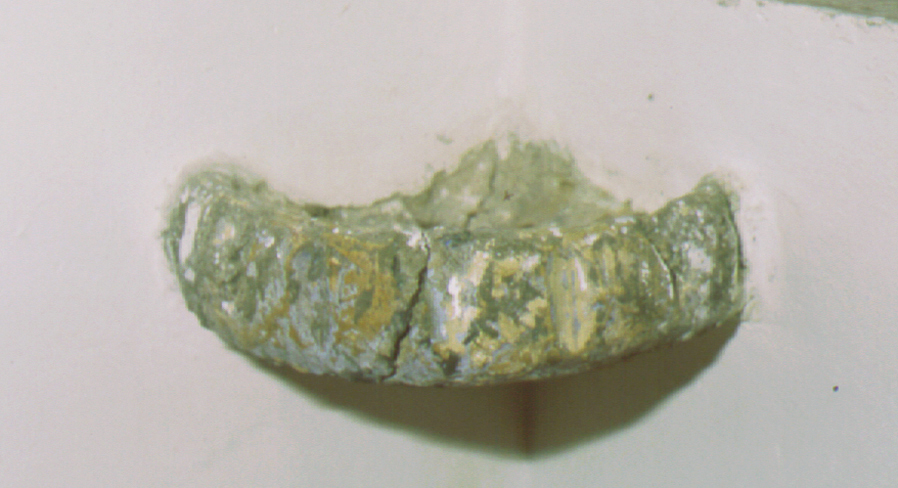 acquasantiera - bottega marchigiana (metà sec. XX)