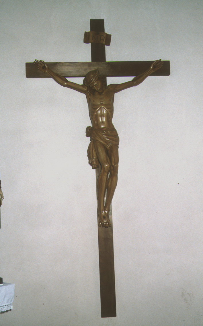 Cristo crocifisso (crocifisso) - bottega italiana (metà sec. XX)