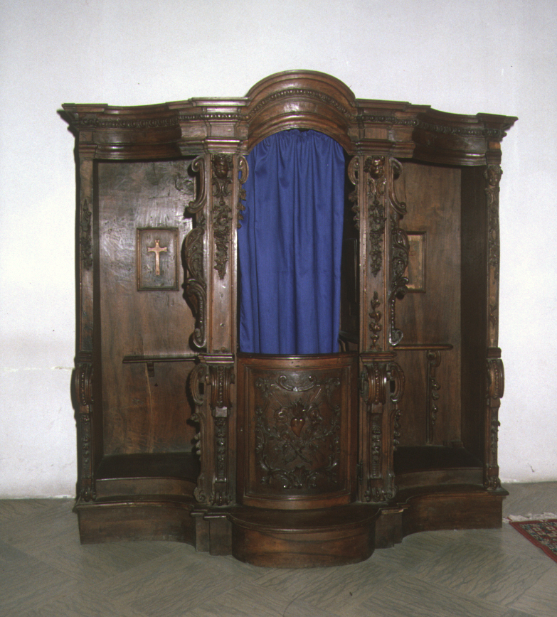 confessionale - bottega marchigiana (sec. XVII)