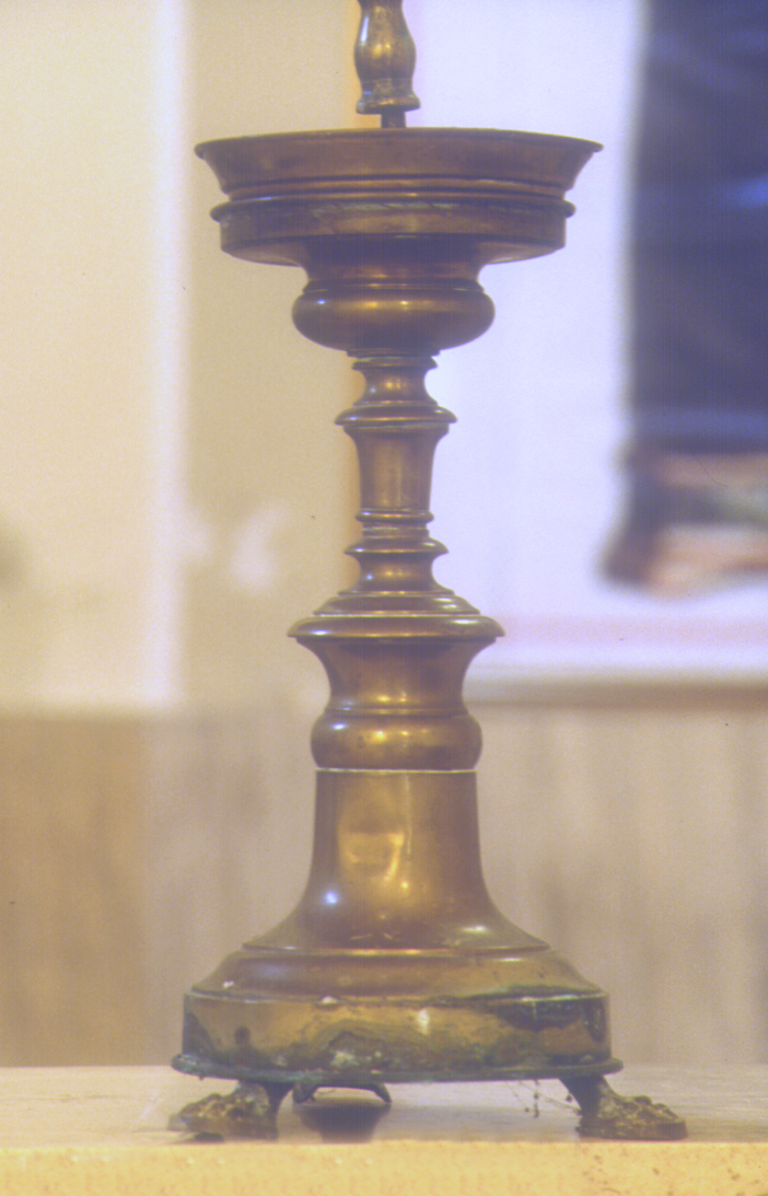 candeliere, coppia - bottega marchigiana (seconda metà sec. XIX)