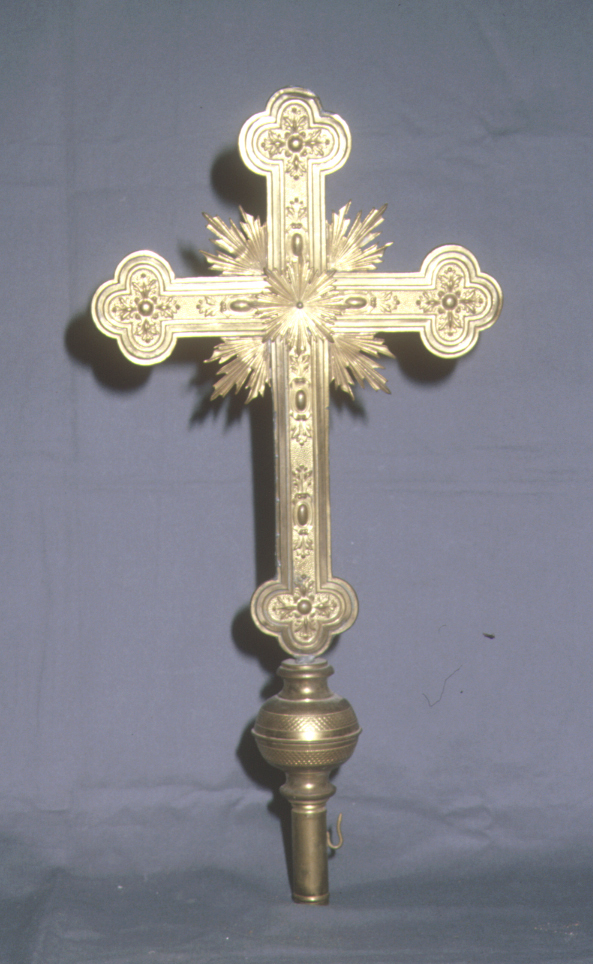 croce processionale - bottega italiana (prima metà sec. XX)