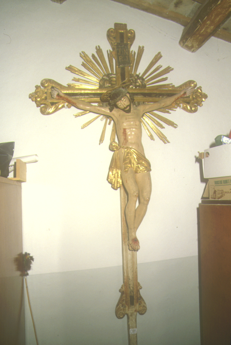 Cristo crocifisso (croce processionale) - bottega Italia centrale (sec. XIX)