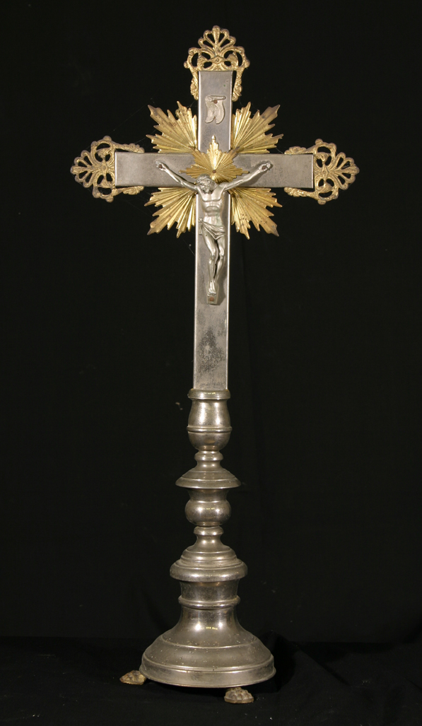 Cristo crocifisso (croce d'altare) - produzione italiana (inizio sec. XX)