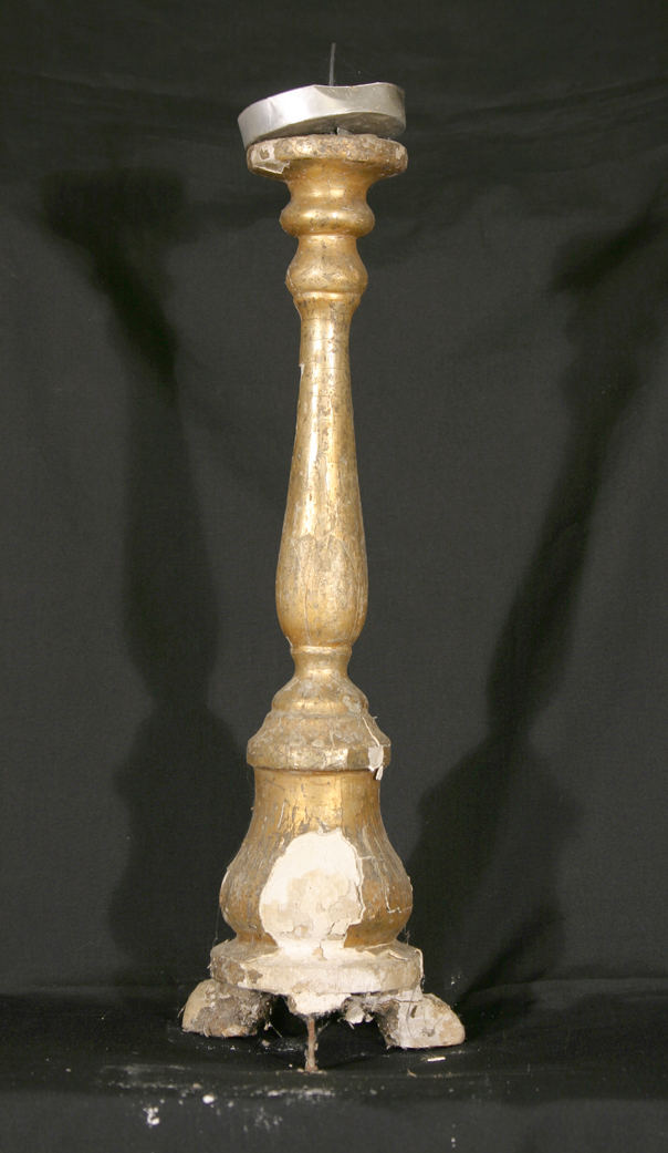 candeliere, serie - bottega marchigiana (metà sec. XIX)