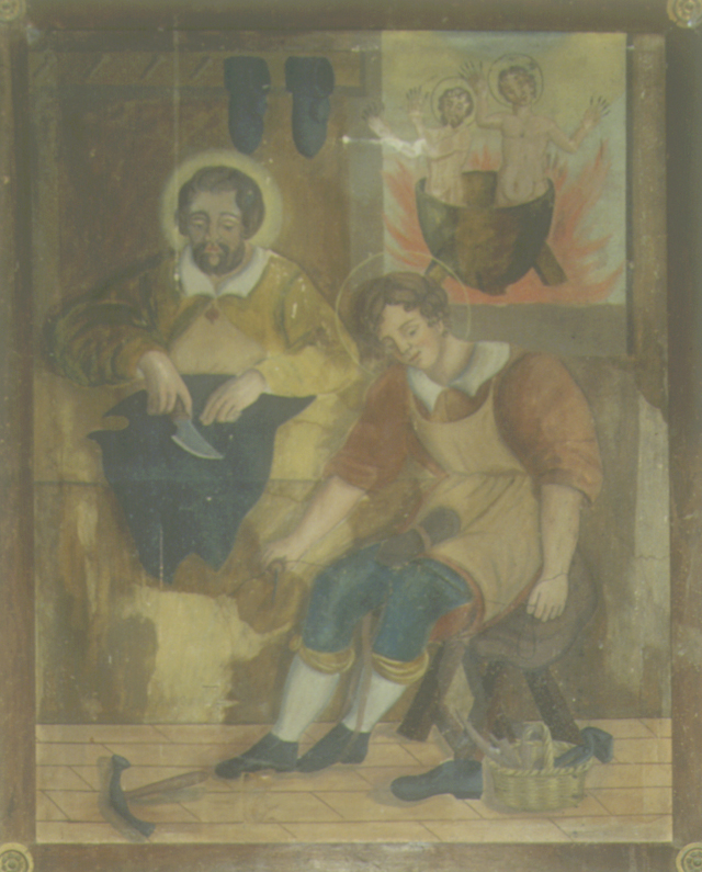 Santi Crispino e Crespiniano (dipinto) - ambito marchigiano (fine sec. XIX)