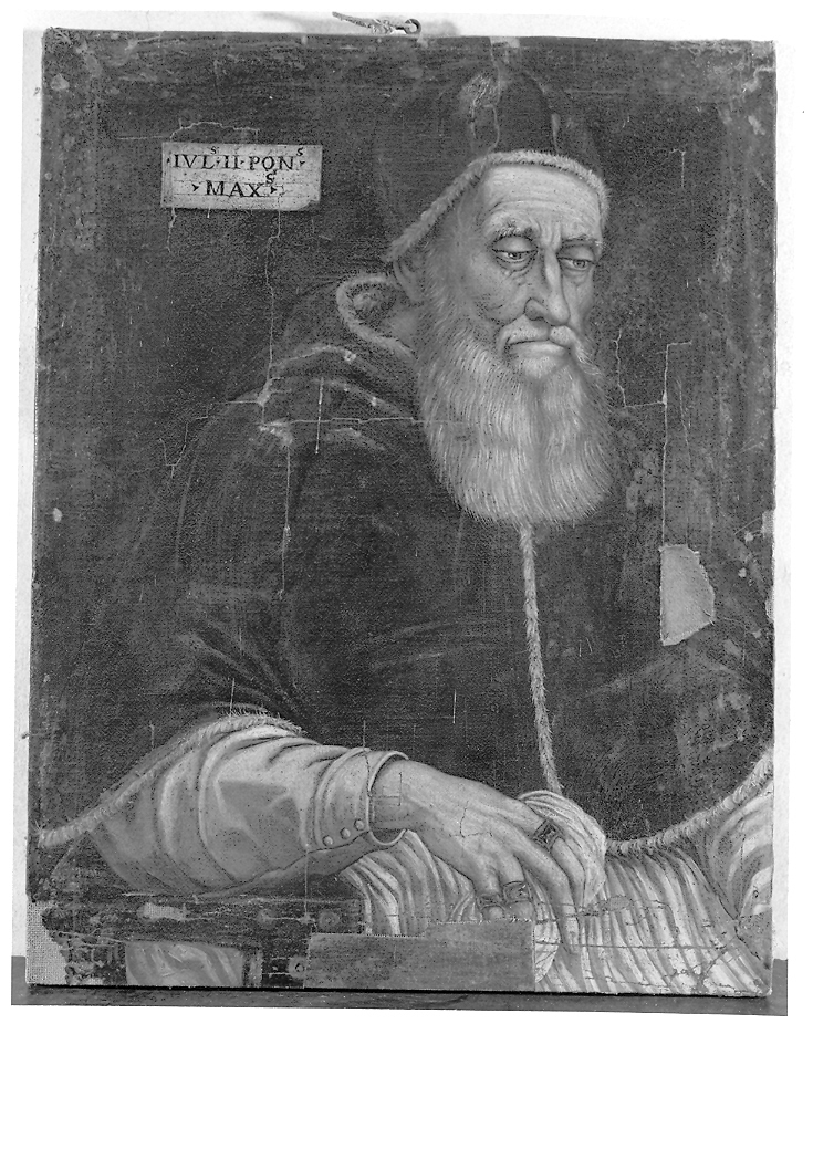 ritratto di papa (dipinto) - bottega marchigiana (sec. XIX)